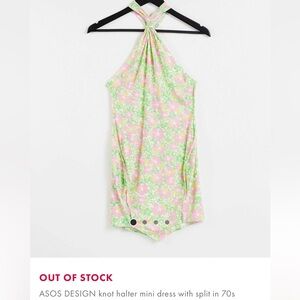 ASOS 70’s floral knit mini dress